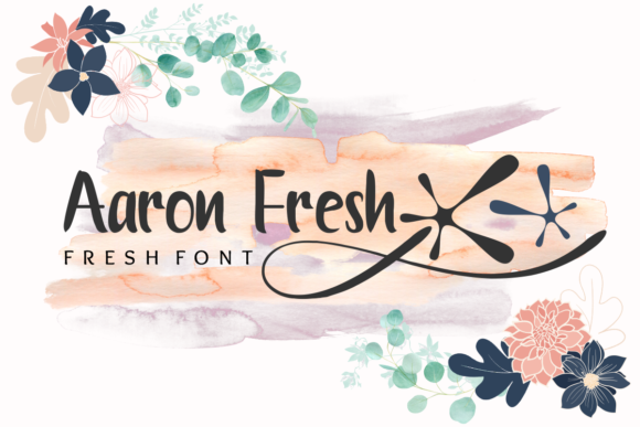 Aaron Fresh: A Handwritten Font for Marketing Visuals