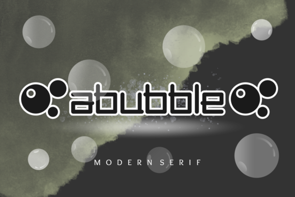 Abubble: A Playful Display Font for Small Business Branding