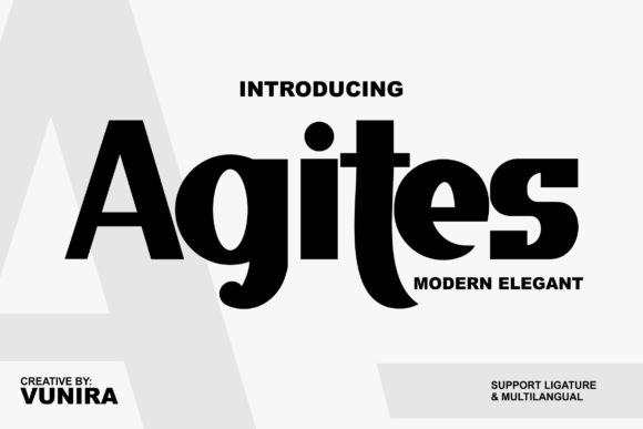 Agites: The Bold Display Font for Digital Campaigns