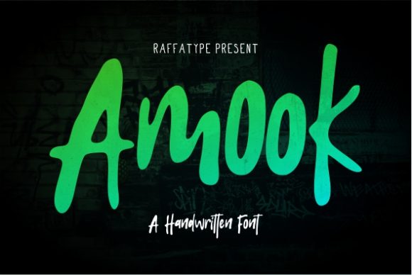 Amook: A Playful Display Font for Modern Marketers
