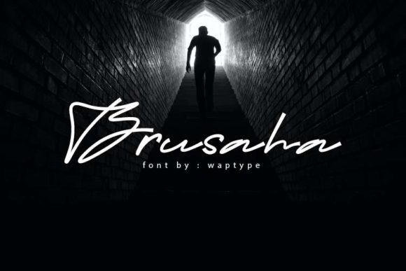 Brusaha: A Charming Display Font for Crafters & Sellers
