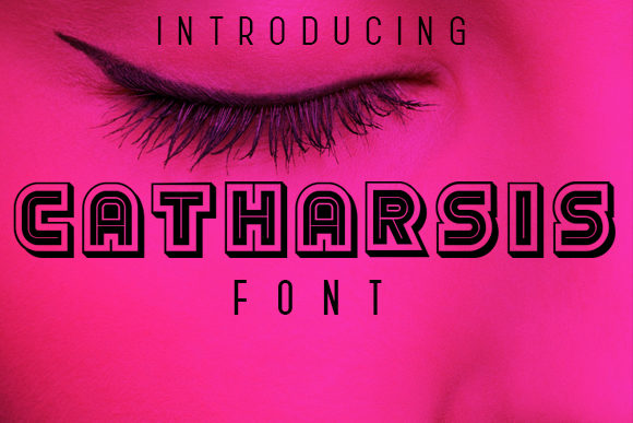 Catharsis: A Bold Display Font for Makers