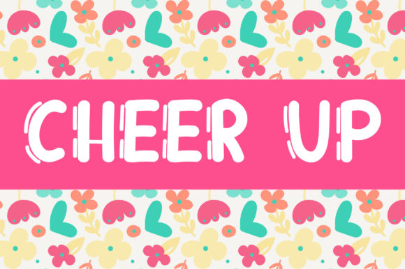 Cheer Up: A Delightful Display Font for Editorial Design