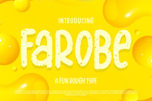 Farobe: A Display Font with Rough Elegance for Digital Branding