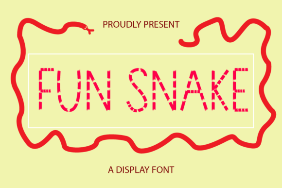 Fun Snake: A Friendly Display Font for Small Business Branding