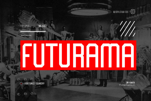 Futurama: A Bold Display Font for Campaign Creatives