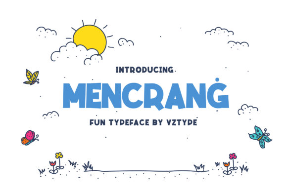 Mencranġ: The Bold & Friendly Display Font for Makers
