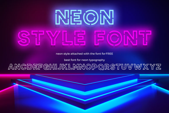Neon Style: A Display Font That Makes Small Brands Shine