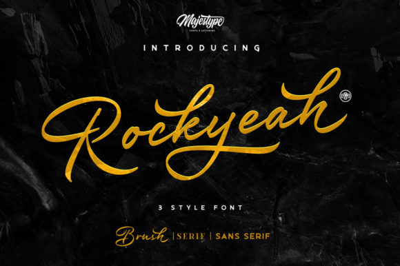 Rockyeah: A Handcrafted Display Font Crafters Will Adore