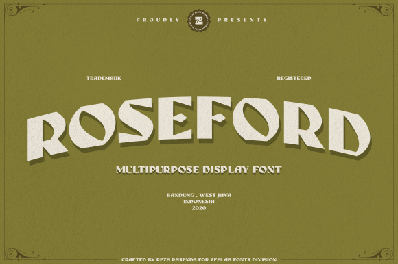 Roseford: A Chunky Display Typeface for Friendly Web Design