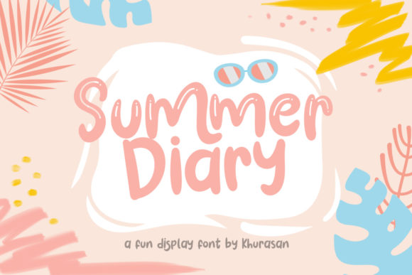 Summer Diary: A Quirky Display Font